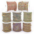 The Stardust Triple Crown – 3-Row Glass Crystal Rhinestone Cup Chain Trim by Stardust Starlets