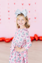SALE Disco Bows 3/4 Sleeve Pocket Twirl Dress by Mila & Rose ®