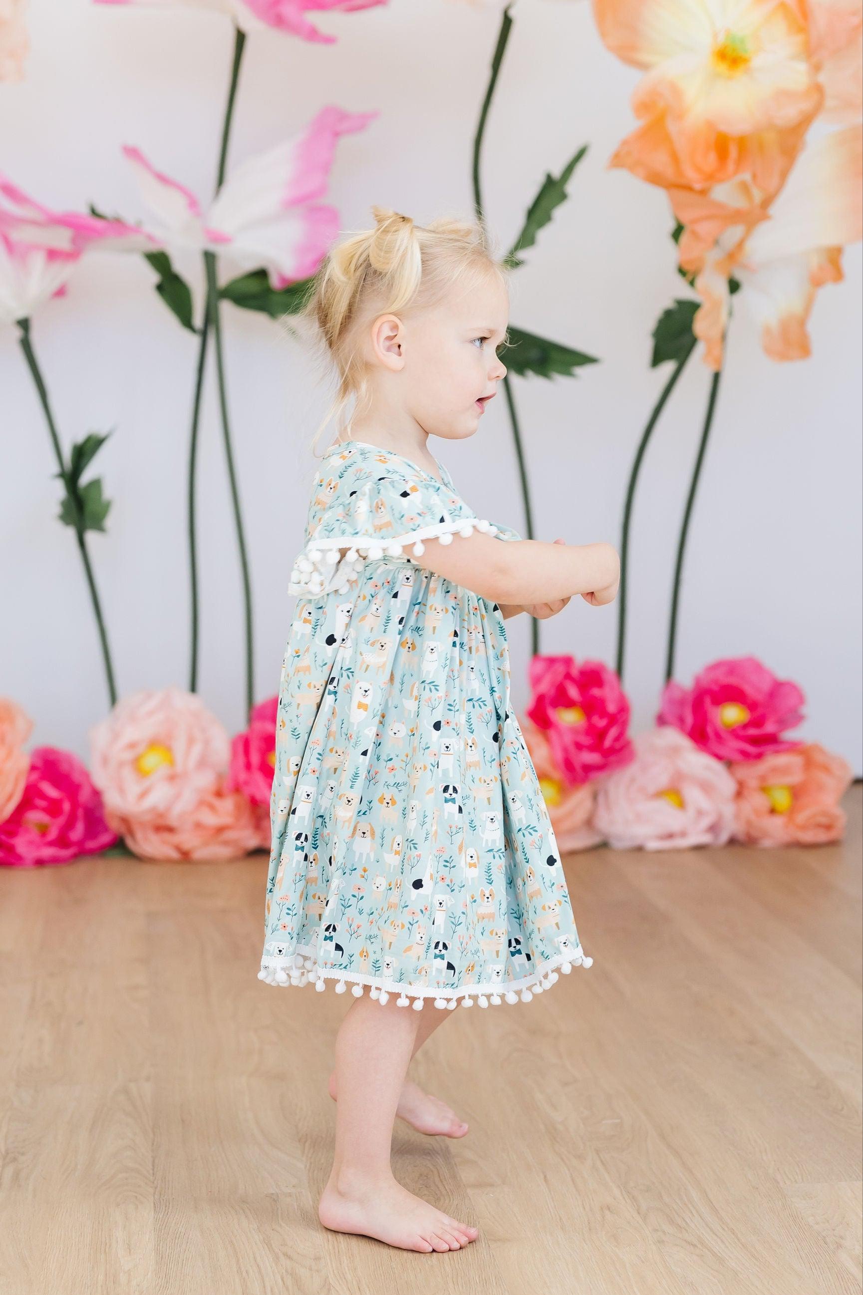 Furry Friends Pom Pom Dress by Mila & Rose ®