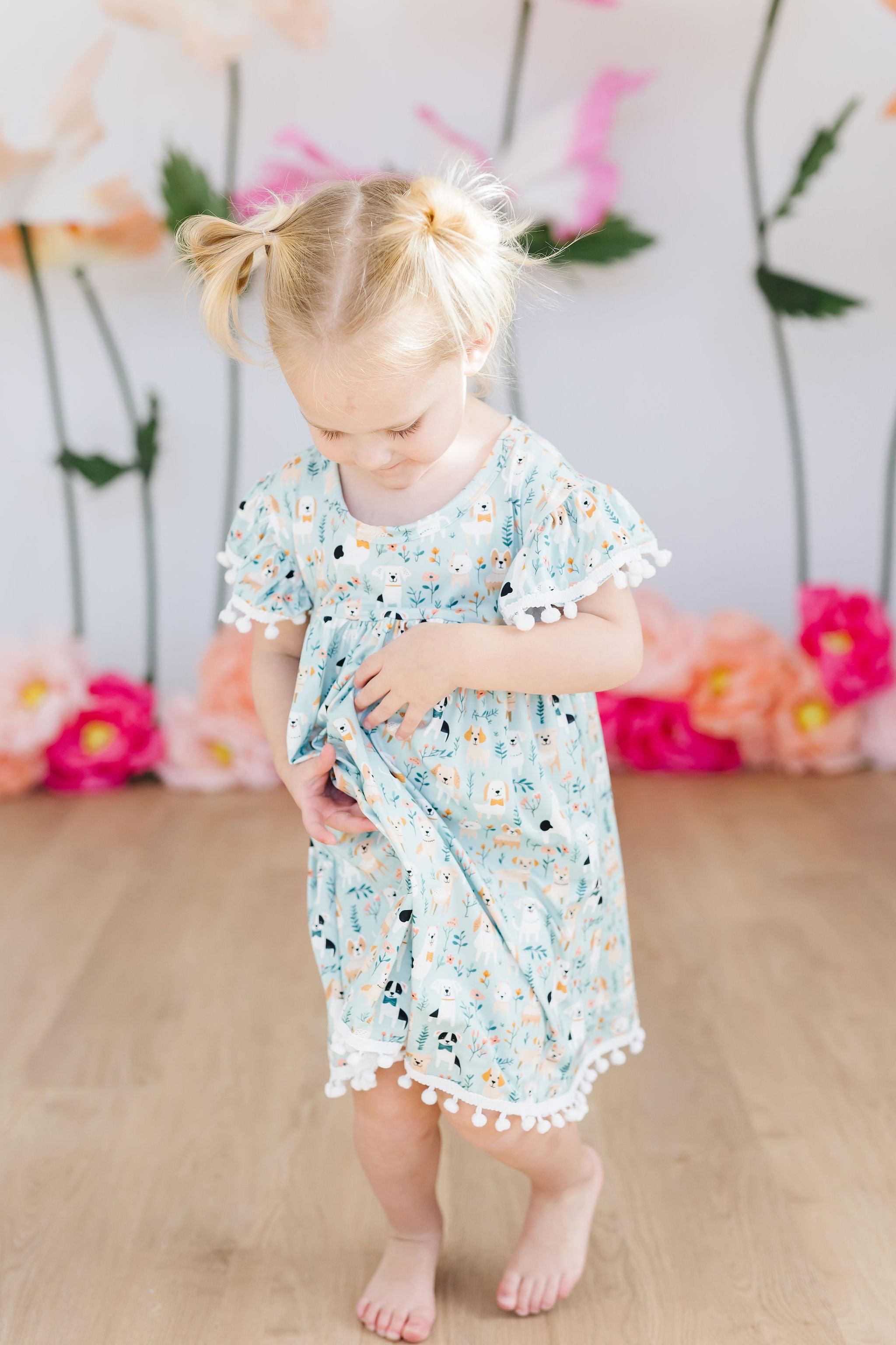 Furry Friends Pom Pom Dress by Mila & Rose ®