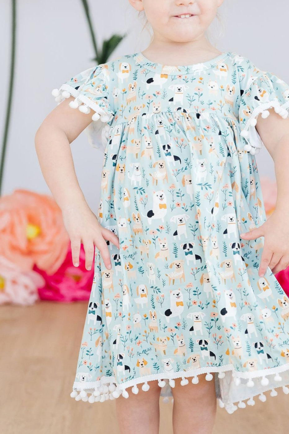 Furry Friends Pom Pom Dress by Mila & Rose ®