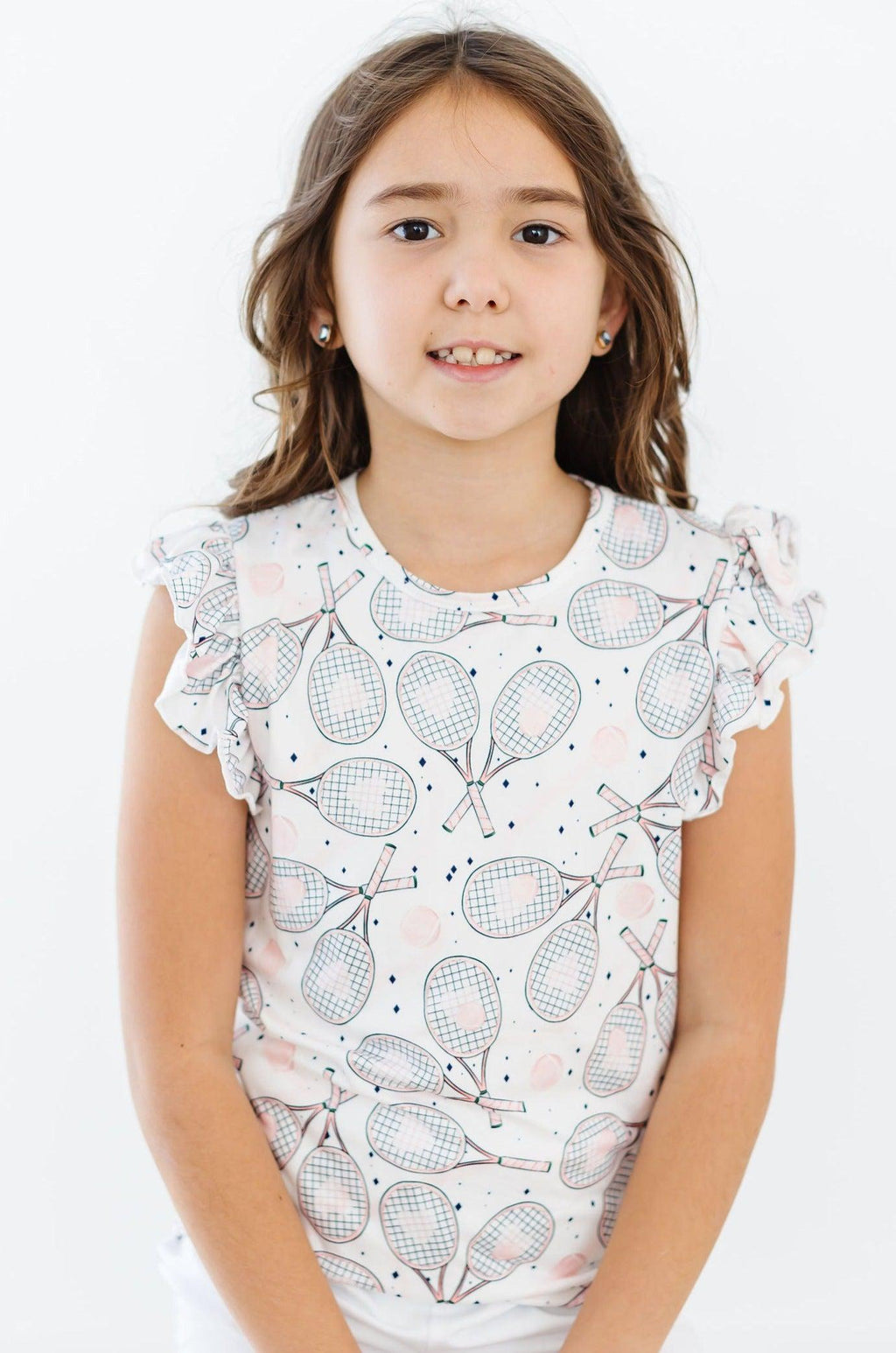 SALE Game, Set, Match S/S Ruffle Tee by Mila & Rose ®