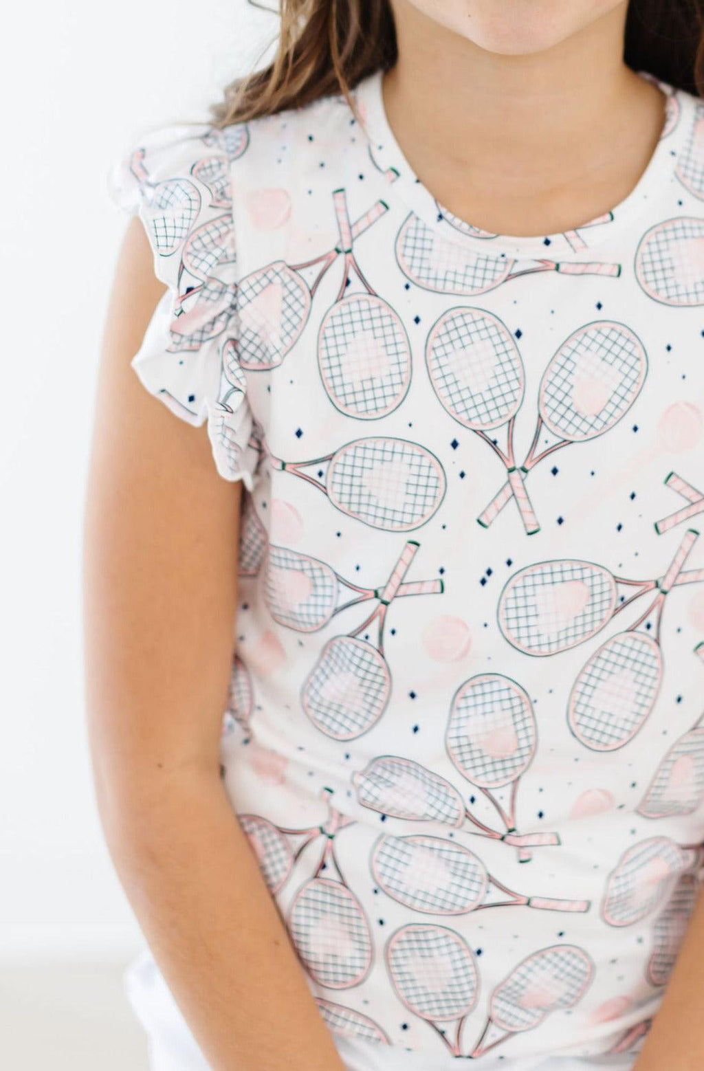 SALE Game, Set, Match S/S Ruffle Tee by Mila & Rose ®