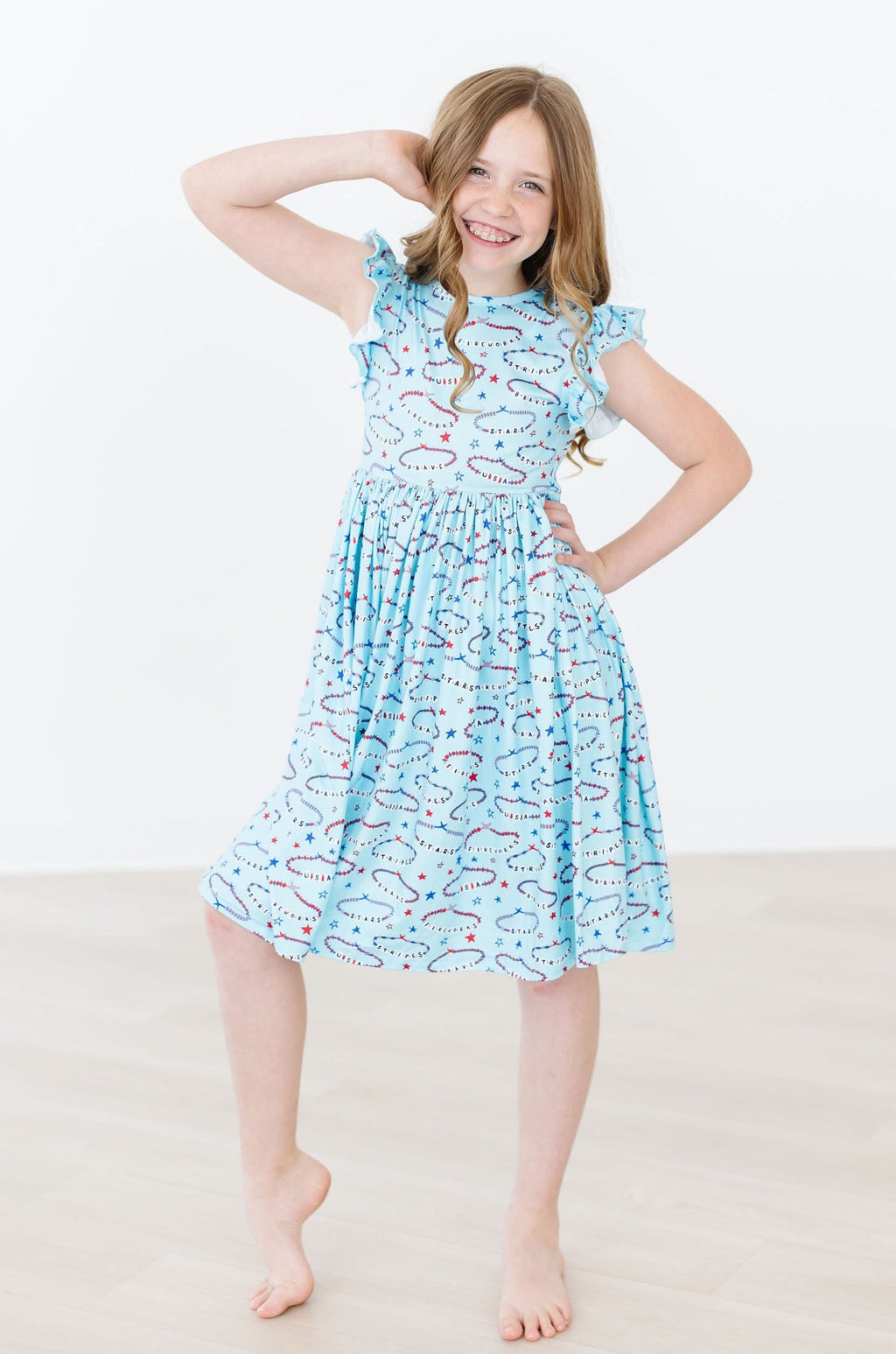 SALE Miss Americana (Mila's Version) Flutter Sleeve Twirl Dress by Mila & Rose ®