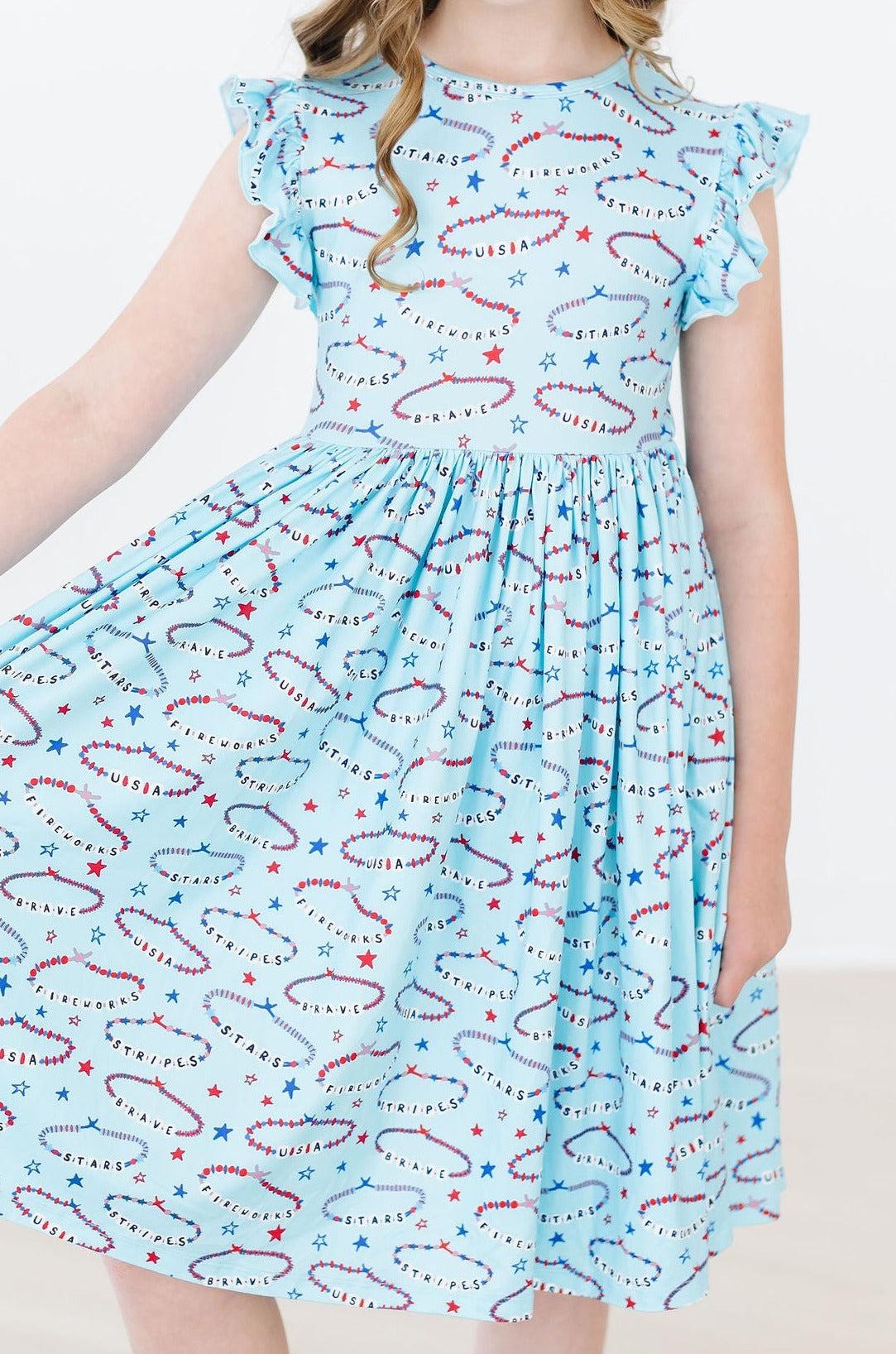SALE Miss Americana (Mila's Version) Flutter Sleeve Twirl Dress by Mila & Rose ®