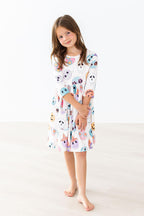 SALE Monster Mash 3/4 Sleeve Pocket Twirl Dress by Mila & Rose ®
