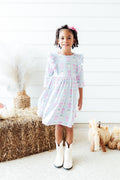 SALE Pumpkin Picnic 3/4 Sleeve Ruffle Twirl Dress by Mila & Rose ®