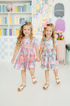 Patchwork Princess S/S Pocket Twirl Dress by Mila & Rose ®
