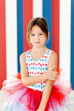 SALE Red, White & Cute Tank Tutu Leotard by Mila & Rose ®
