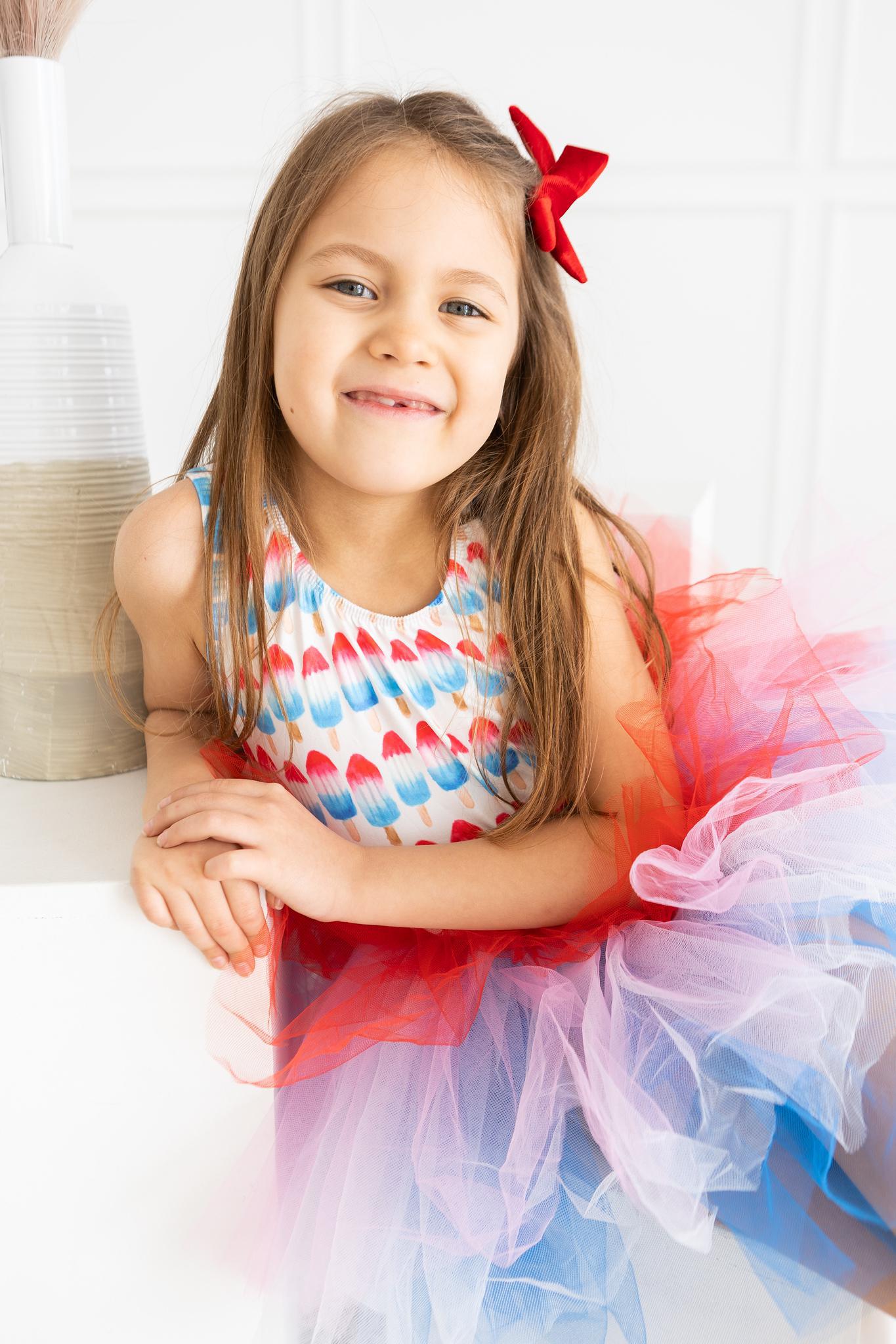 SALE Red, White & Cute Tank Tutu Leotard by Mila & Rose ®