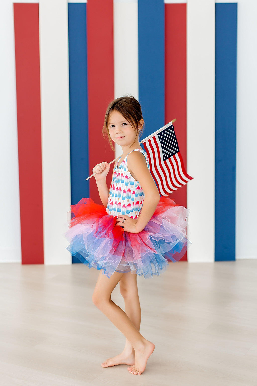 SALE Red, White & Cute Tank Tutu Leotard by Mila & Rose ®