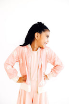 SALE Soft Pink Suns Satin Jacket by Mila & Rose ®