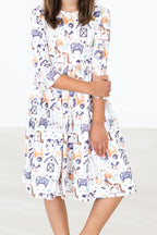 SALE Stay Spooky 3/4 Sleeve Pocket Twirl Dress by Mila & Rose ®
