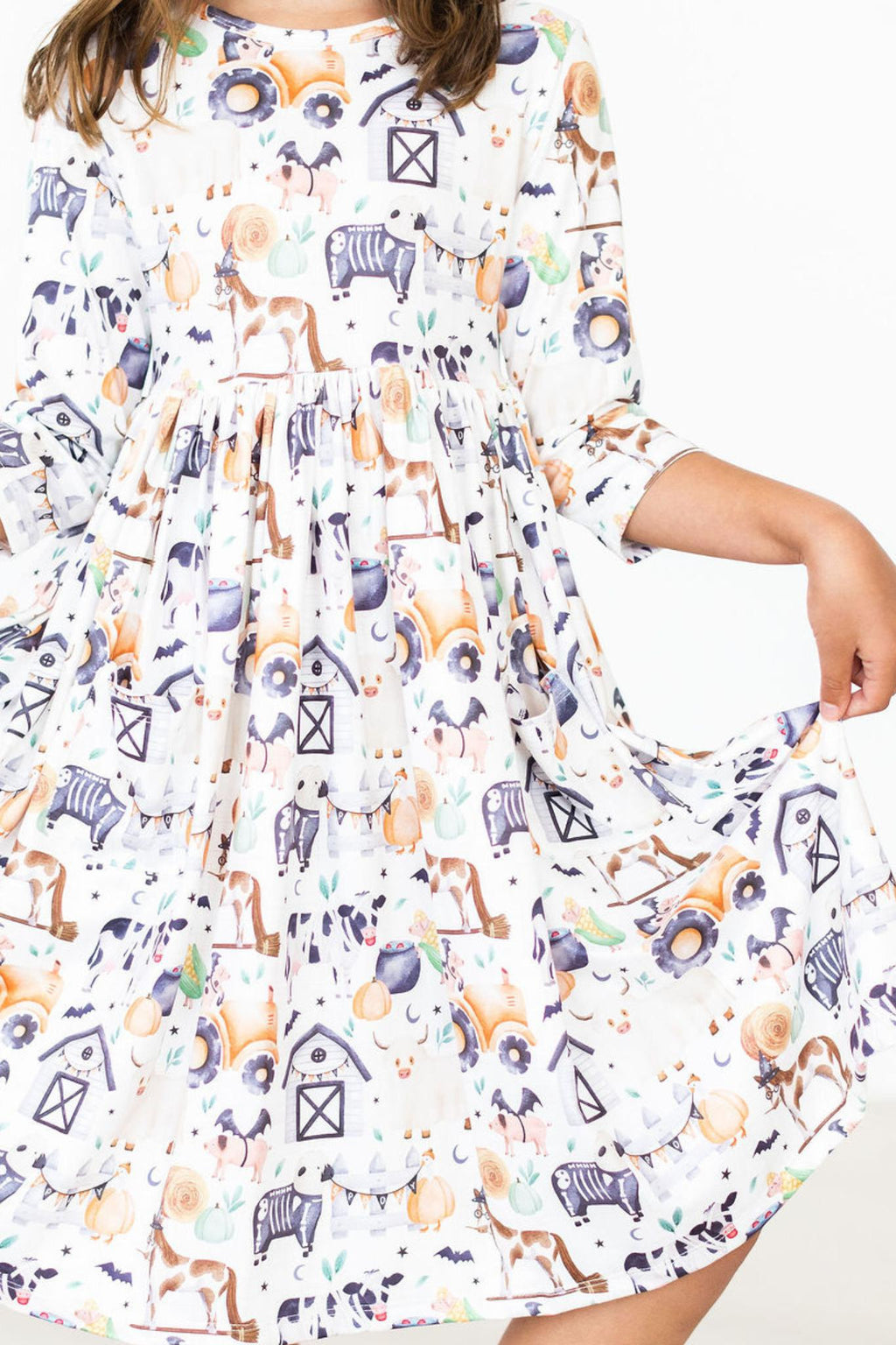 SALE Stay Spooky 3/4 Sleeve Pocket Twirl Dress by Mila & Rose ®