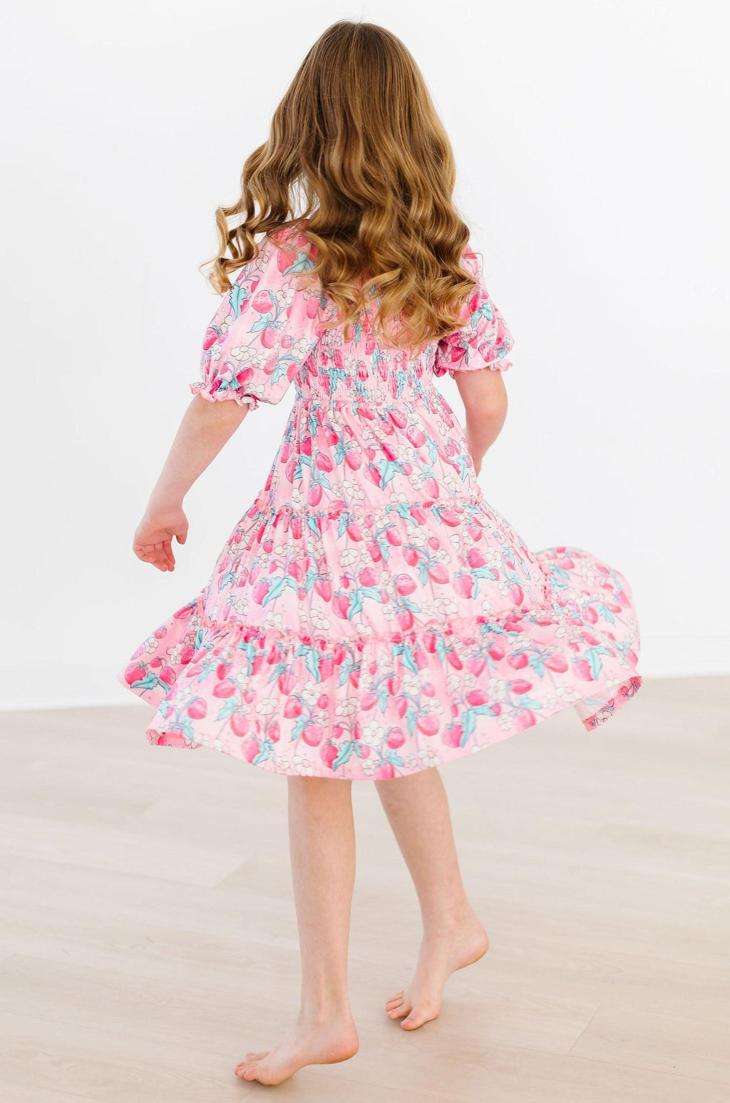SALE Strawberry Shortcake Smocked Ruffle Dress by Mila & Rose ®