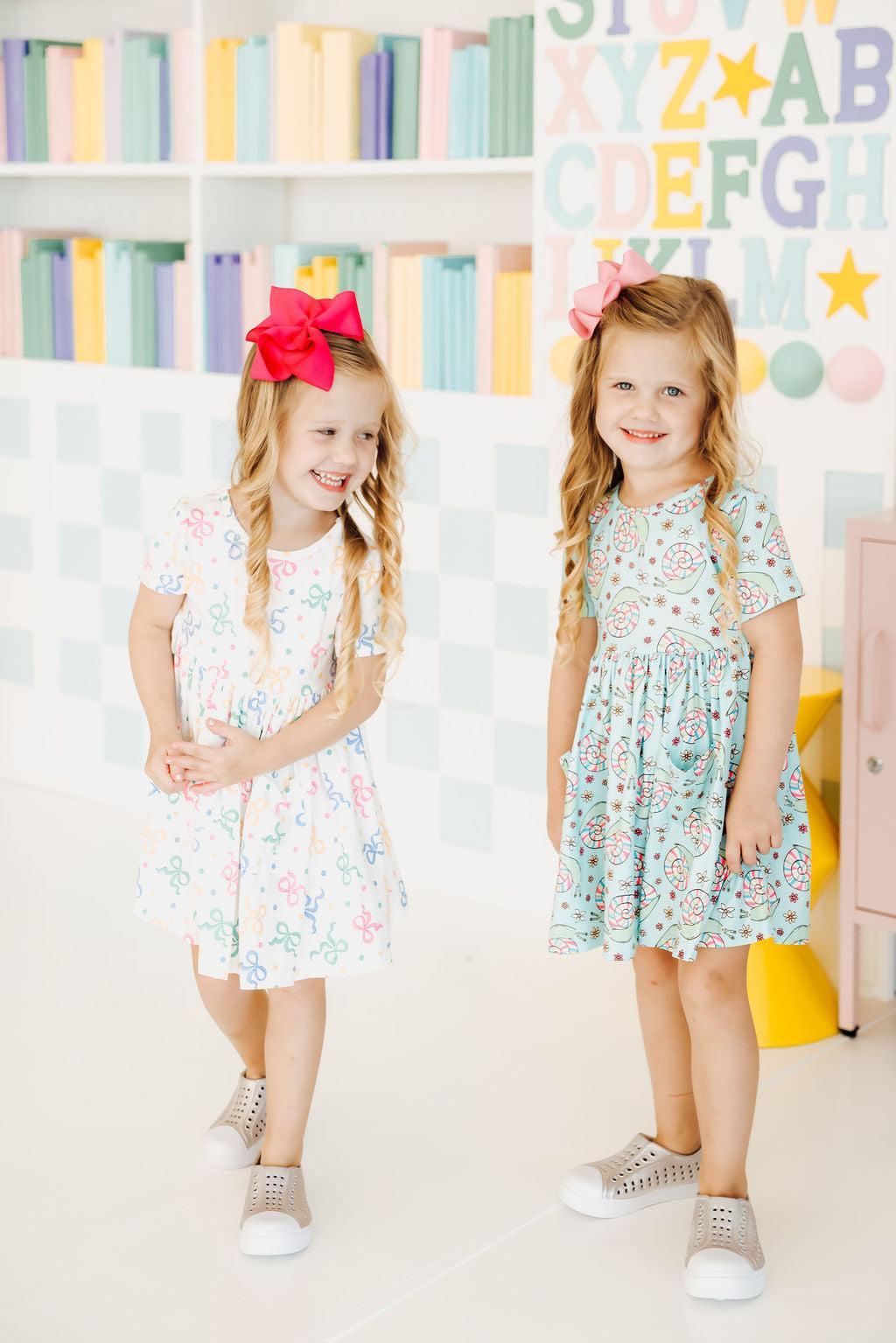SALE Tied in Love S/S Pocket Twirl Dress by Mila & Rose ®