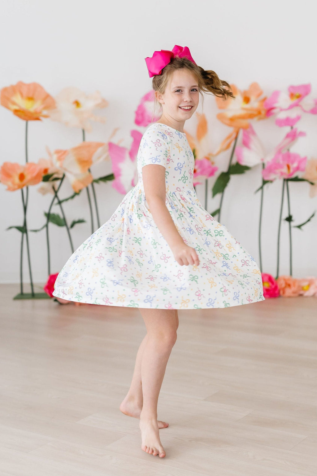 SALE Tied in Love S/S Pocket Twirl Dress by Mila & Rose ®