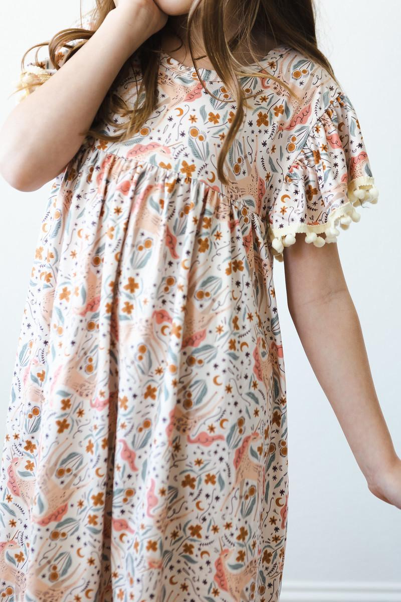 Unicorn Soiree Pom Pom Dress by Mila & Rose ®