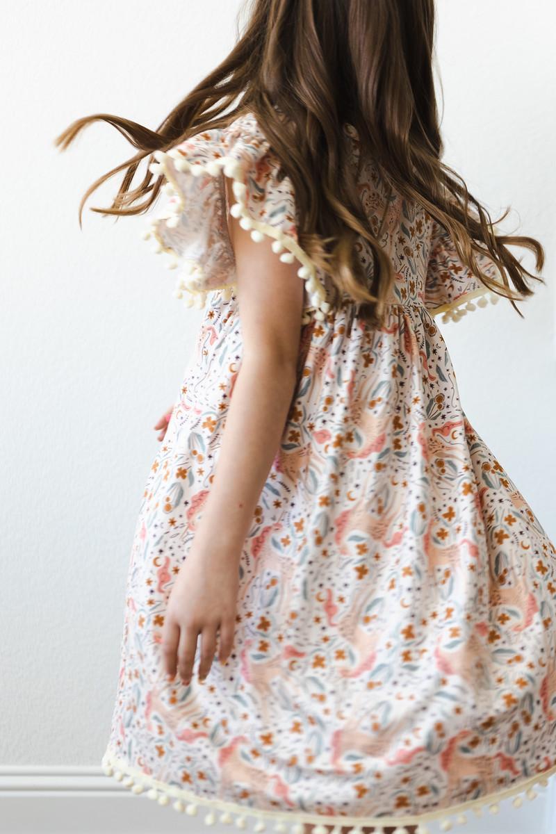 Unicorn Soiree Pom Pom Dress by Mila & Rose ®