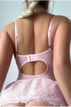 Lace Skirted Babydoll Set by 3wishes.com