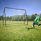 2-in-1 Kids Soccer Rebounder and Soccer Goal with Adjustable Height-Black by LuxuryLifeWay Online Store