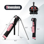Golf Stand Bag Lightweight Golf Bag for The Driving Range-White by LuxuryLifeWay Online Store