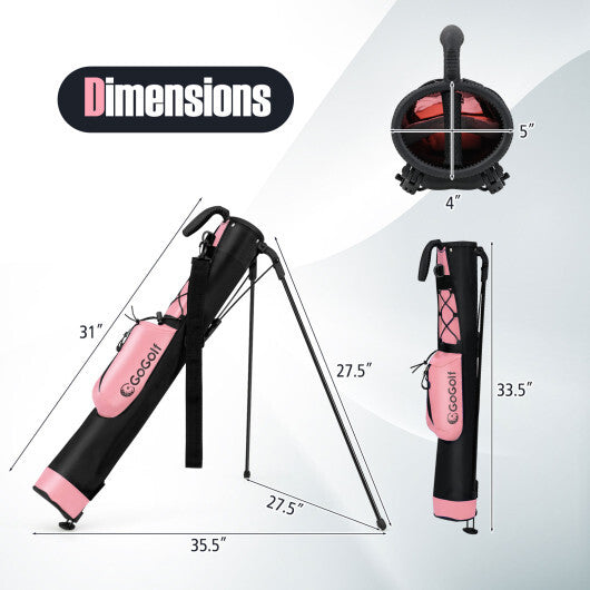 Golf Stand Bag Lightweight Golf Bag for The Driving Range-White by LuxuryLifeWay Online Store