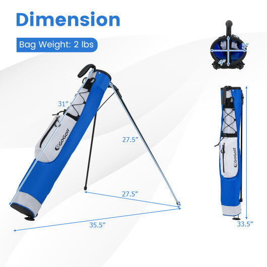 Golf Stand Bag Lightweight Golf Bag for The Driving Range-White by LuxuryLifeWay Online Store