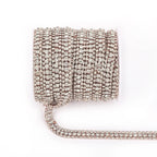 The Stardust Triple Crown – 3-Row Glass Crystal Rhinestone Cup Chain Trim by Stardust Starlets