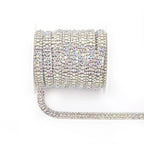 The Stardust Triple Crown – 3-Row Glass Crystal Rhinestone Cup Chain Trim by Stardust Starlets