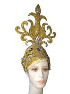 Brazil Rio Spanish Cuba Santiago Havana Venice Dionysia carnival Float Mask dress masque ball costume samba Golden Crown by Stardust Starlets