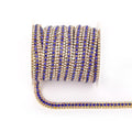 The Stardust Triple Crown – 3-Row Glass Crystal Rhinestone Cup Chain Trim by Stardust Starlets