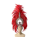 The Stardust Sovereign – Majestic Feathered Samba Carnival Headdress by Stardust Starlets