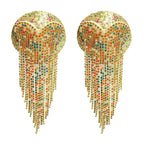 The Stardust Luminary – Deluxe Floral Chain & Tassel Reusable Nipple Covers (2 Pairs) by Stardust Starlets