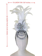 The Stardust Wings of Radiance – Deluxe Feathered Samba & Carnival Crown by Stardust Starlets