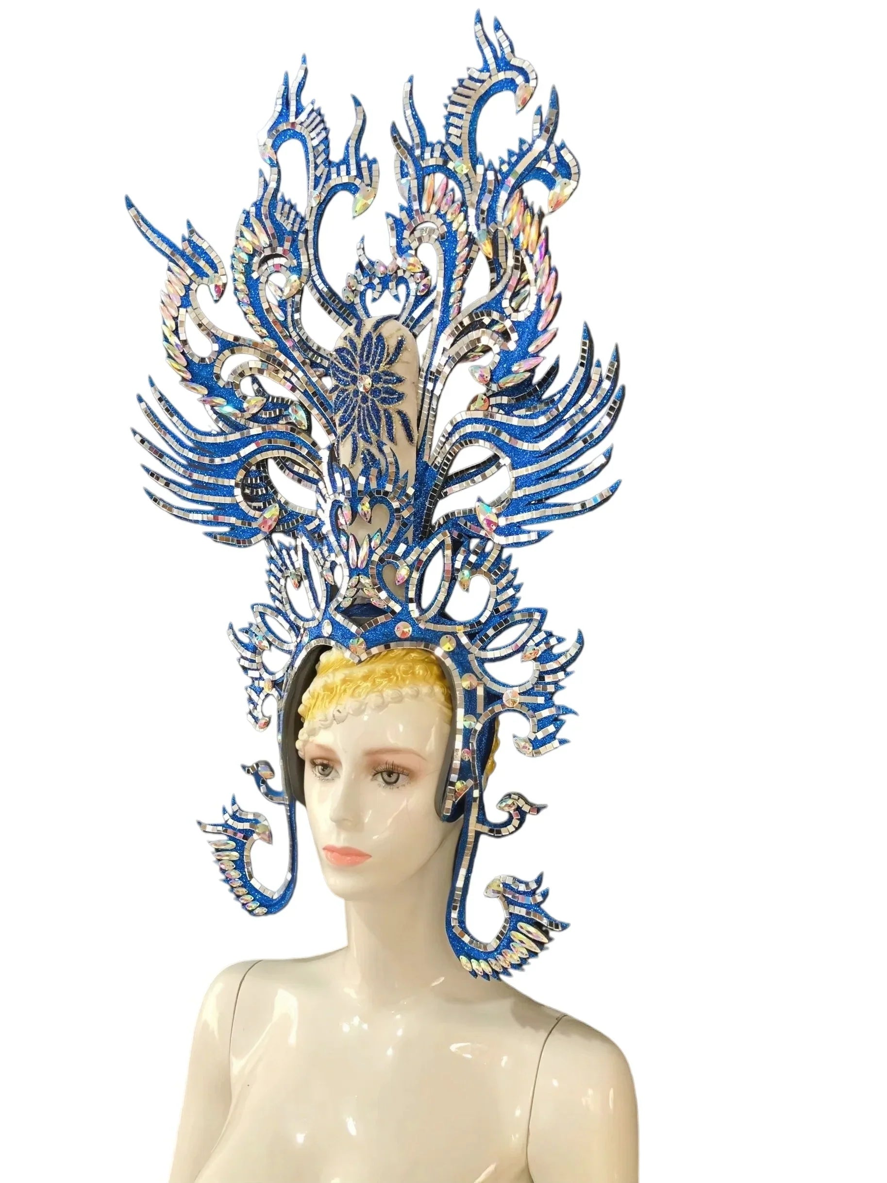 Brazil Rio Spanish Cuba Santiago Havana Venice Dionysia carnival Float Mask dress masque ball costume samba Golden Crown by Stardust Starlets