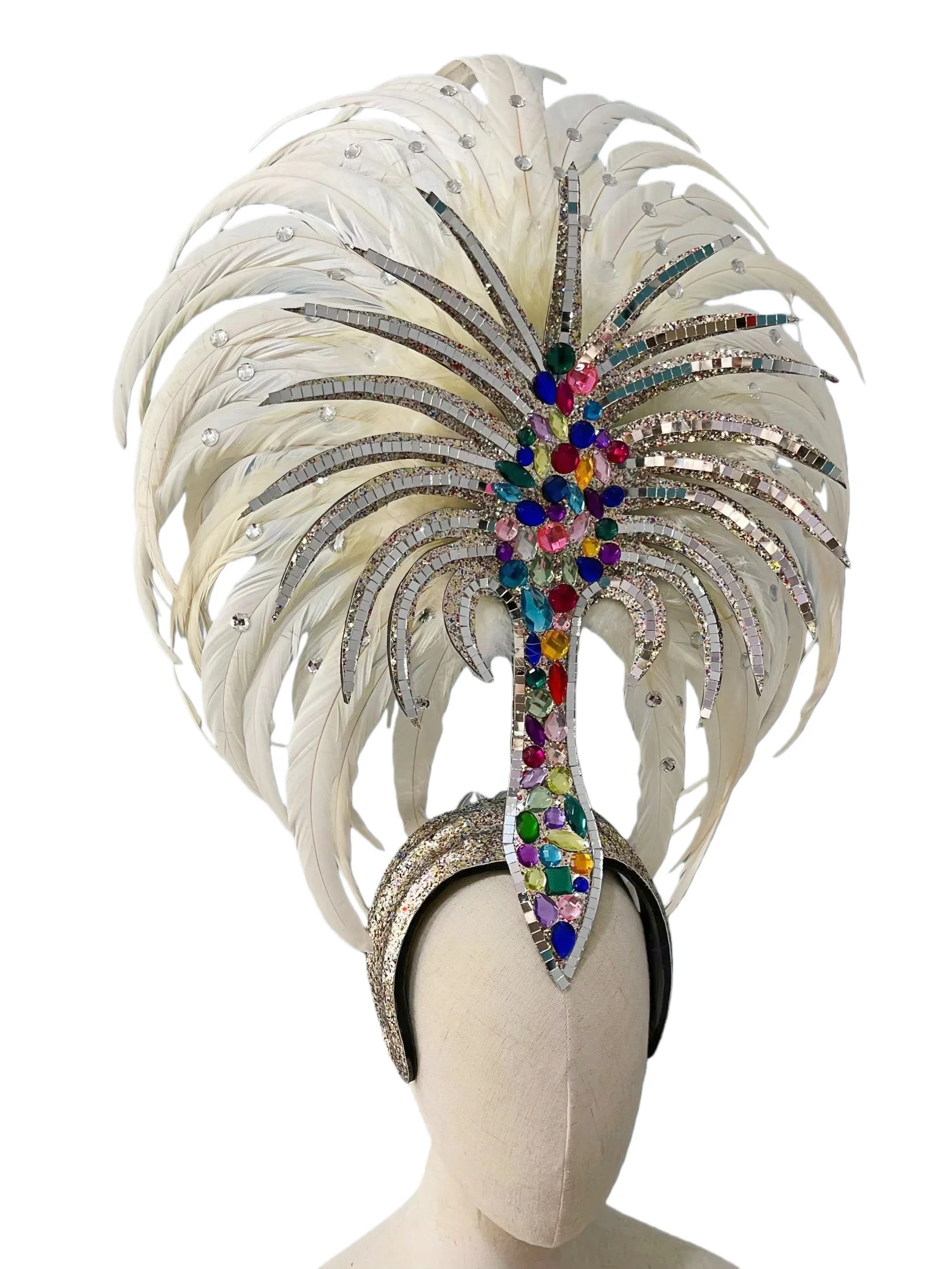 The Stardust Dionysia Masquerade Crown – Carnival & Ball Samba Headdress by Stardust Starlets
