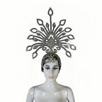 The Stardust Dionysia – Silver Starburst Carnival & Masque Ball Crown by Stardust Starlets