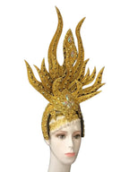 Brazil Rio Spanish Cuba Santiago Havana Venice Dionysia carnival Float Mask dress masque ball costume samba Golden Crown by Stardust Starlets