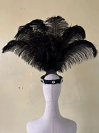 The Stardust Dionysia – Classic Feathered Samba Carnival & Masque Crown by Stardust Starlets