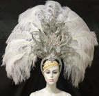 FASHIONABLE AND EXQUISITE HEADDRESS FEATHERS SAMBA DANCE CARNIVAL HALLOWEEN PARTY LATIN DANCE BAR PERFORMANCE HAT MASQUERADE by Stardust Starlets