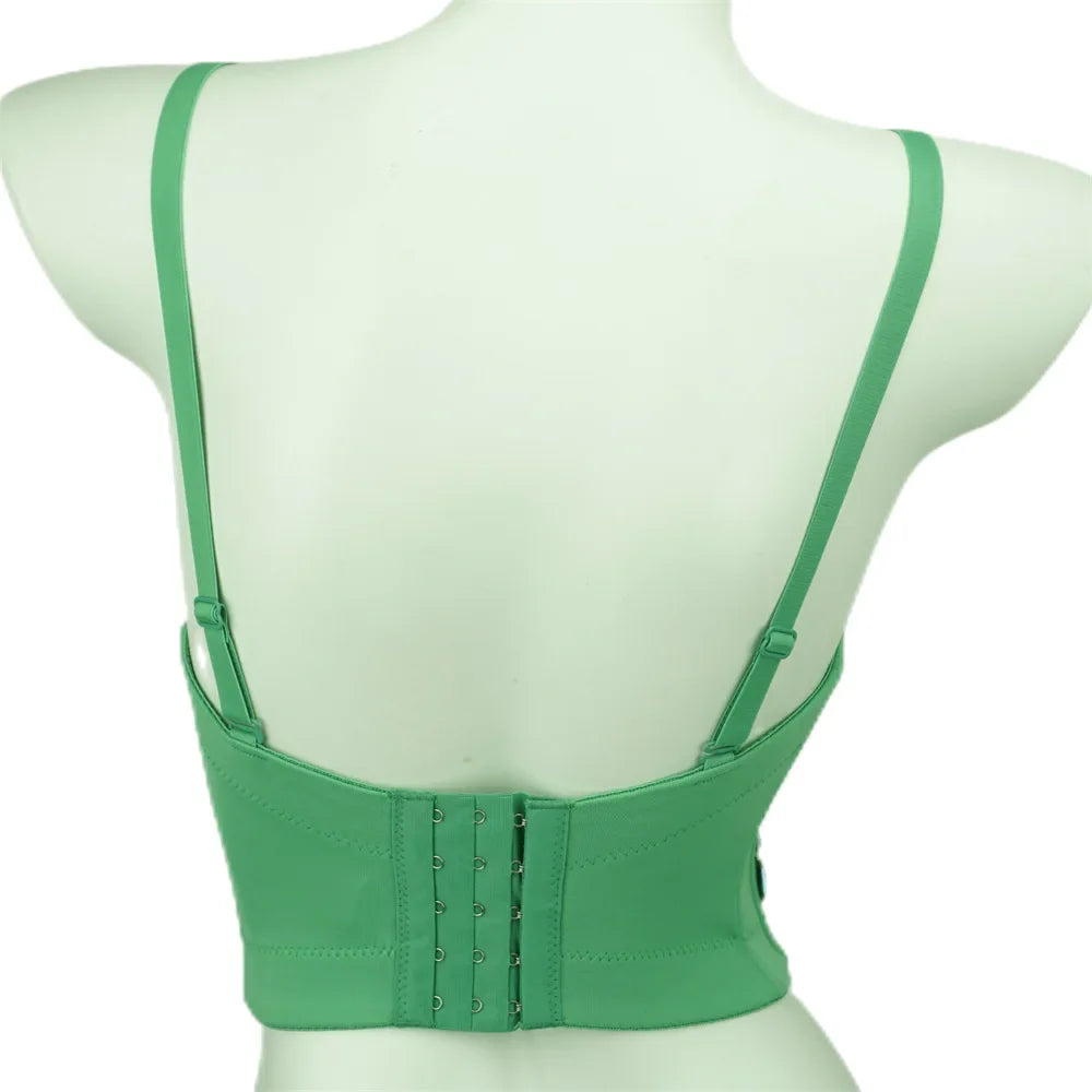 The Stardust Prism Siren – Glitter Crystal Bustier Corset Crop Top by Stardust Starlets