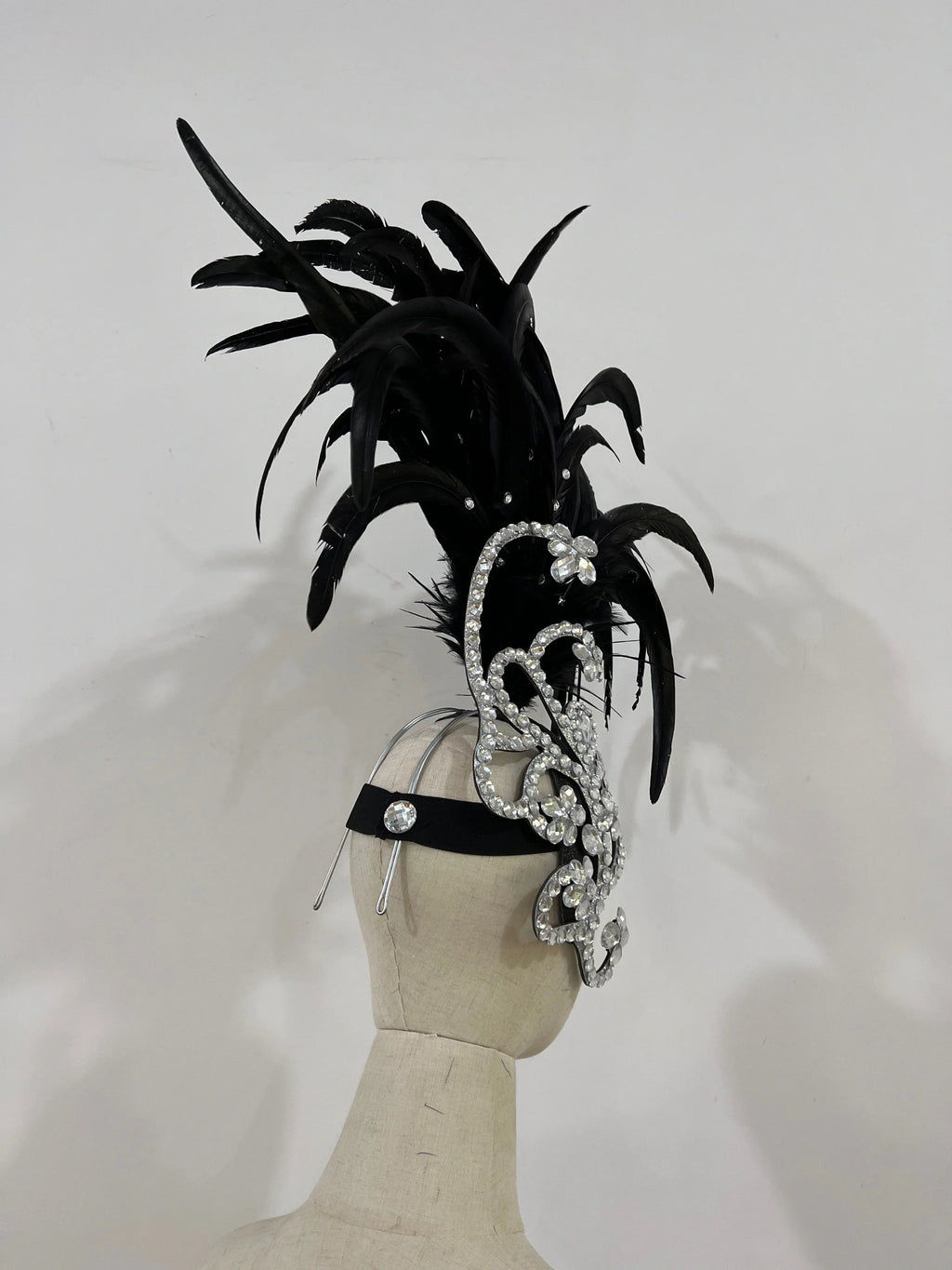 The Stardust Empress – Deluxe Feathered Samba & Carnival Crown by Stardust Starlets