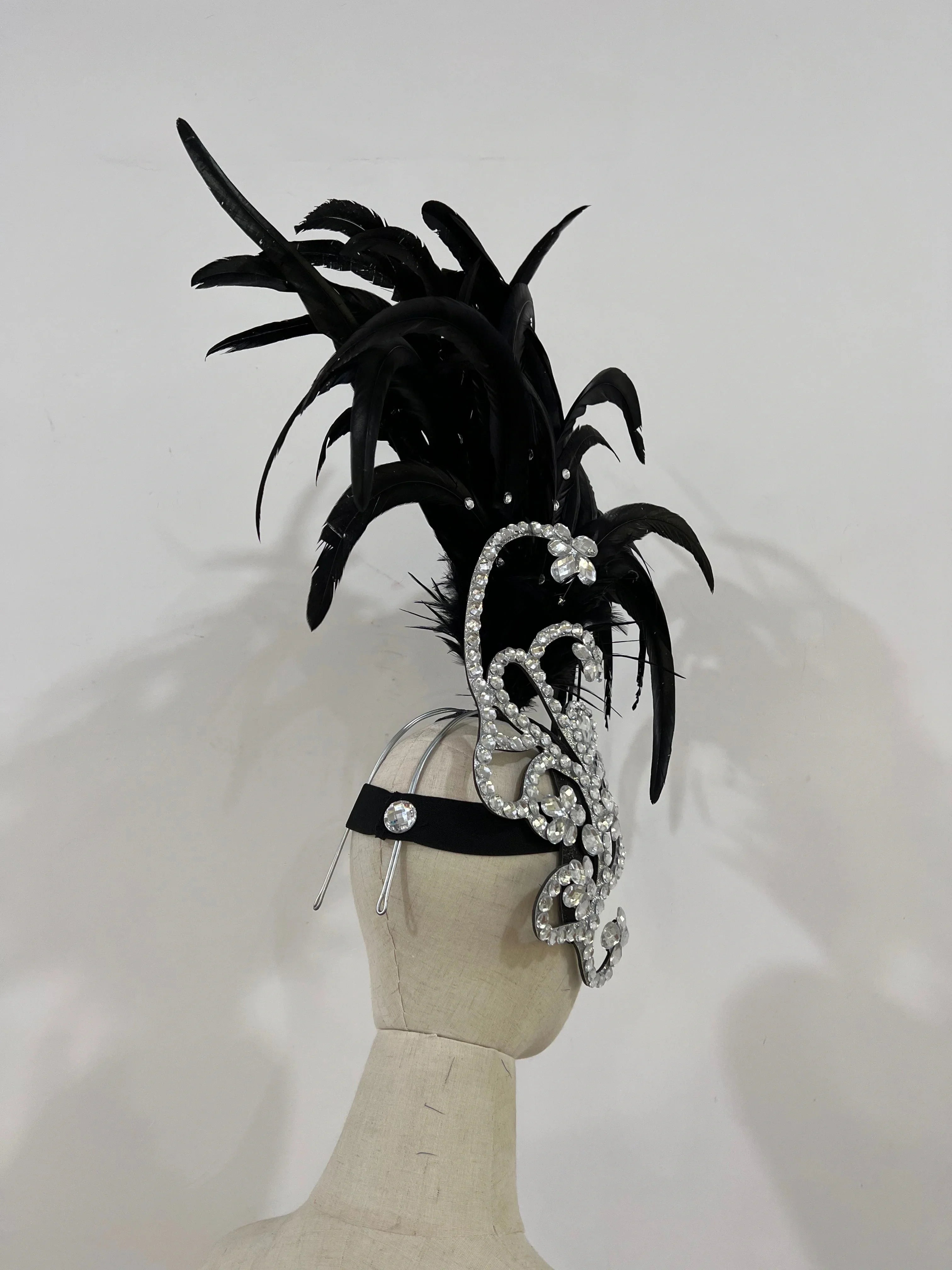 The Stardust Empress – Deluxe Feathered Samba & Carnival Crown by Stardust Starlets
