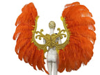The Stardust Phoenix Wings – Deluxe Feathered Samba Backpiece & Stage Wings by Stardust Starlets