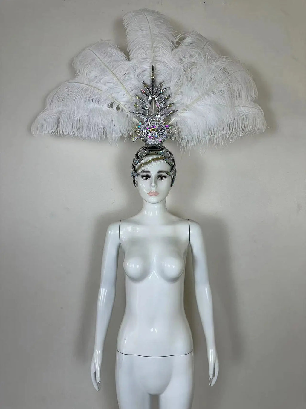 The Stardust Dionysia – Carnival & Samba Feathered Masque Ball Crown by Stardust Starlets