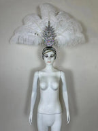 The Stardust Dionysia – Carnival & Samba Feathered Masque Ball Crown by Stardust Starlets