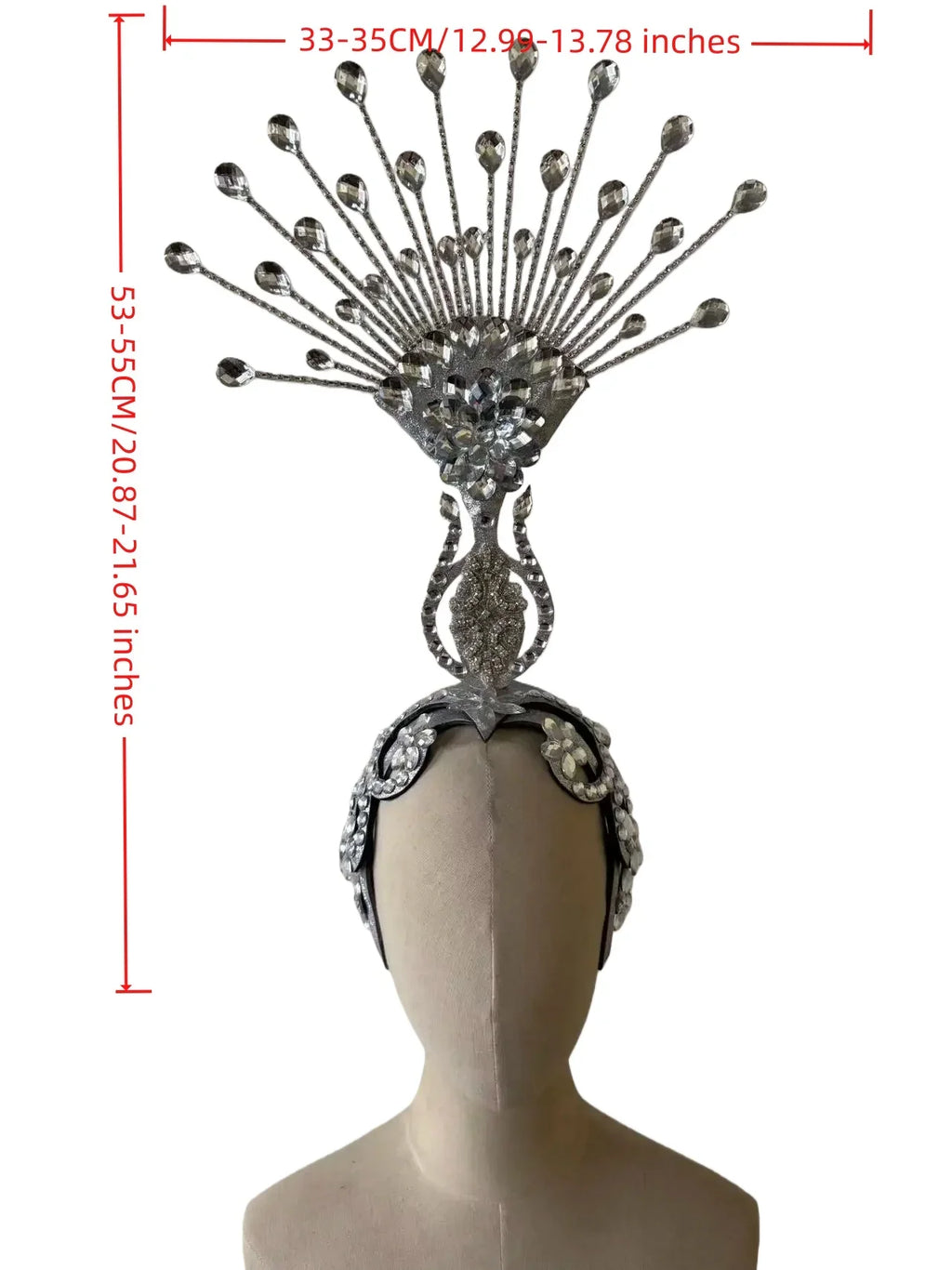 The Stardust Aurora – Premium Feathered Samba Carnival Headdress by Stardust Starlets