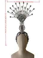The Stardust Aurora – Premium Feathered Samba Carnival Headdress by Stardust Starlets