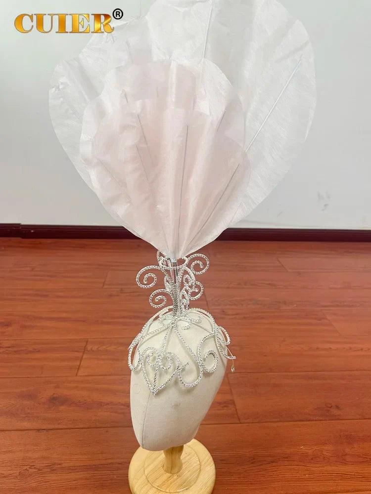 The Stardust Empress Blossom – Deluxe Crystal & Feather Carnival Headpiece Hair Jewelry by Stardust Starlets